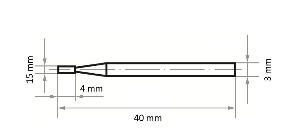 Karbür Mikro Freze Silindirik Tip 1 HFA 1504.03x30mm BASE-X ZX - Görsel 2